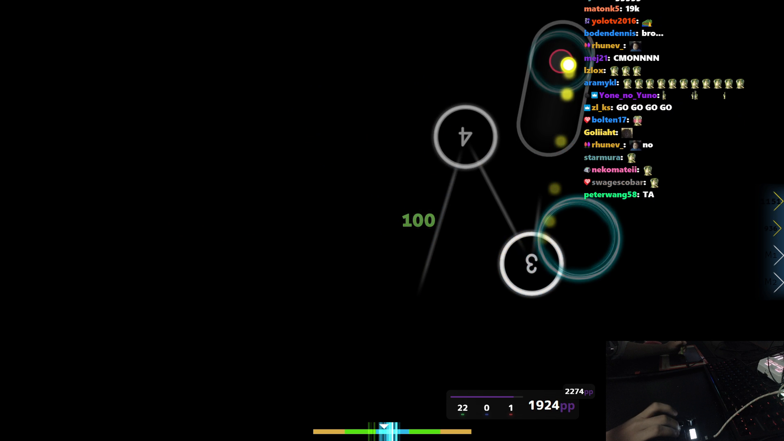 #1 osu! player mrekk gets world's first 2k pp play