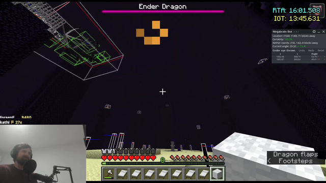 League of Legends pro Sebastian "Forsen" Fors loses the minecraft record to no perch