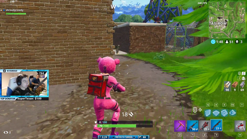 Someone busted a nut to Shroud's stream and sent a clip to him.