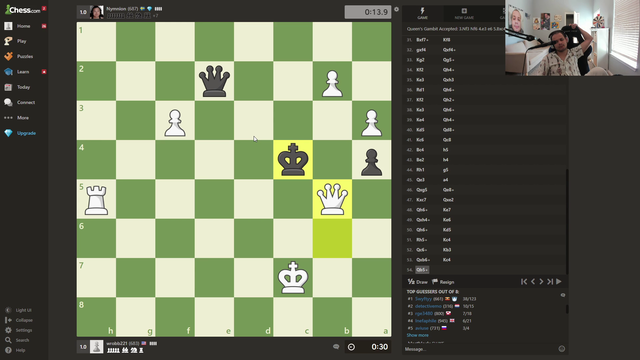 Erobb gets insane luck against Nymn in Chess