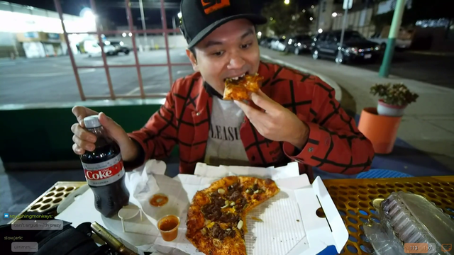 Getting robbed for pizza