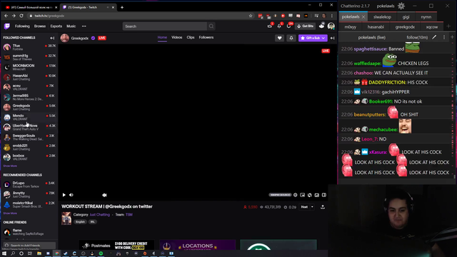 poke impressed by greeks cock