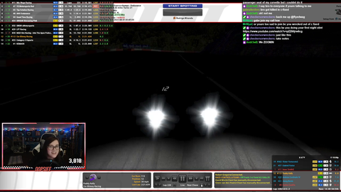 Driver in 24 hour endurance sim race sees opponent running out of gas and helps push them to the pit lane