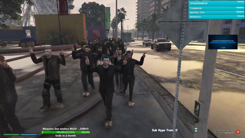After the death of the Brazilian streamer "Futebolista" the community of the server of GTA 5 RP in which he played paid homage to him, Futebolista had a deficiency that prevented him from walking and doing other activities.