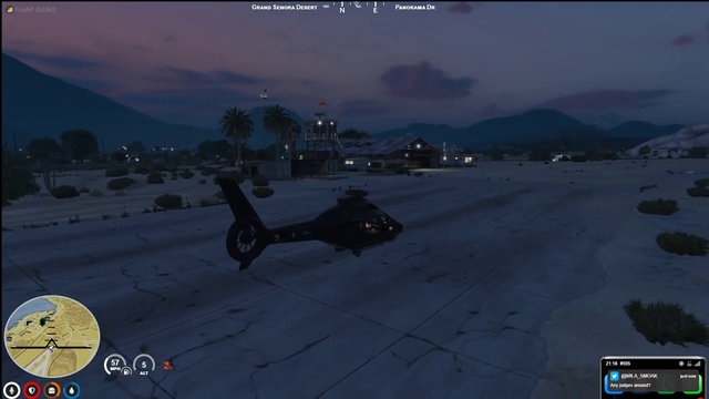 LARPers try to land a helicopter