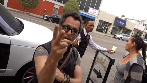 Ice meets Ricky Dean Logan from Back to the future
