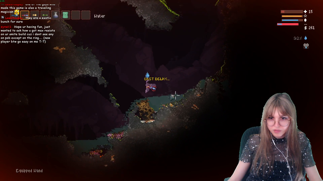 First time Noita streamer gets distracted by a question in chat