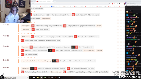 xQc find out he's appearing at PAX from their website. NA production.