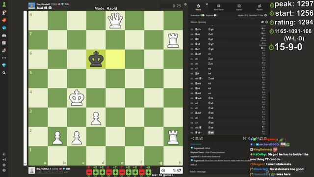Tyler1 hits 1300 on chess.com