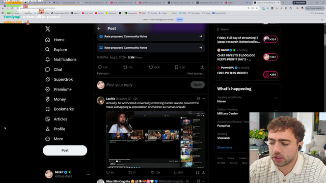 Mizkif shows the reason why he thinks Asmongold lost his mind with his ''insane takes''