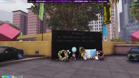 Twitch Streamer bLuE622's (Boe Jangles) Memorial on GTA 5 NoPixel RP Server