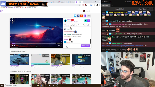 Lirik standing up for what he believes in