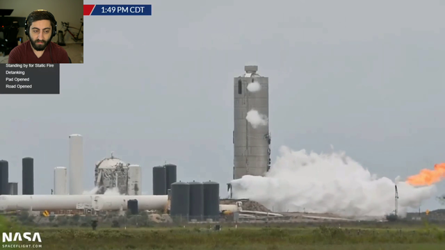 Spacex NS4 engine explodes