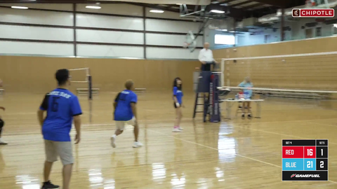 Emiru wins her first point in one of the best moves of the match