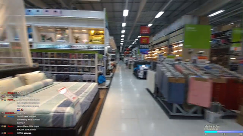 Scary lady makes streamer fall over