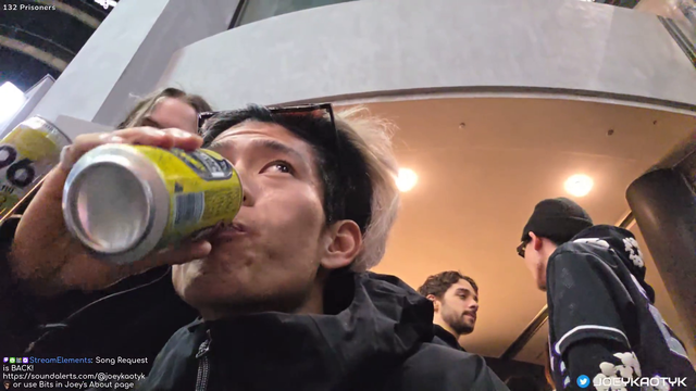 Joey crashes out at a weirdo. (more in vod)
