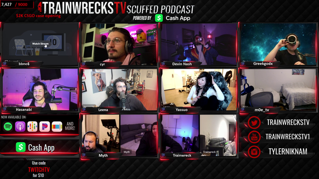 Hasan shares his screen during Scuffed