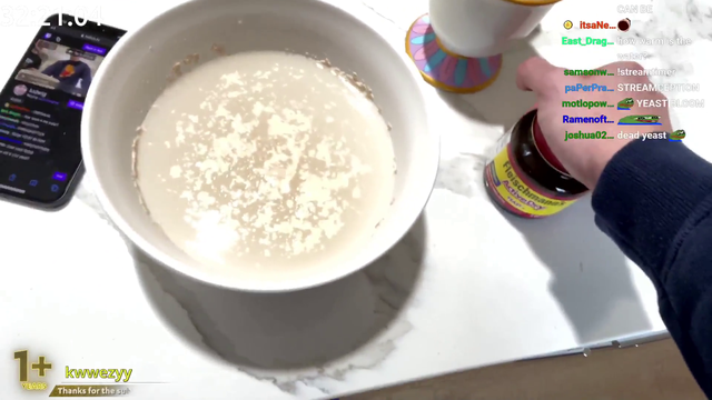 Slime waking up the yeast