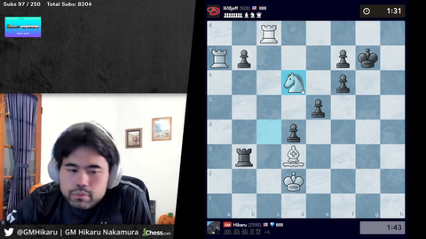 Hikaru premoves mate