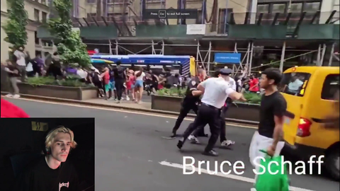 xqc reacts to NYPD smashing a minors head through a windshield