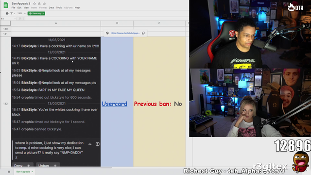 Nick's ban appeals are going well