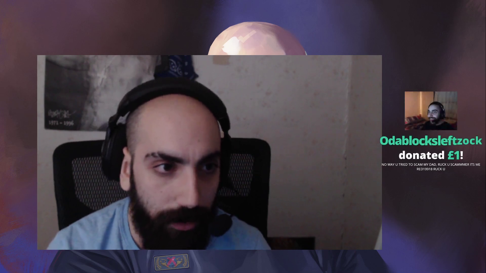 Sliker says he borrowed from IRL 'friends' who made threats when he didn't pay up