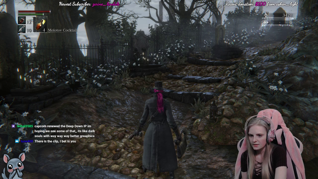 SlipperySuzie (no-hit Dark souls girl) reaction to Soda.