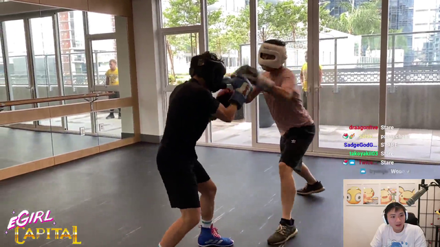 boxbox narrating part of his boxing practice vs toast