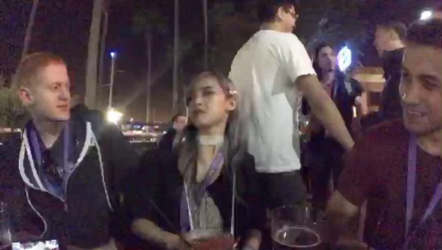 Andy M being called a female again.. "that girl who would suck d#$k for bits"