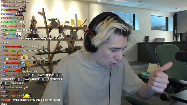 xQc goes off on Marvel "I fell asleep during Avengers, you can't even hum it's theme music, it's dogshit" 