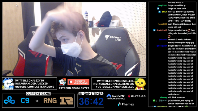Fire alarm breaks out, streamer ends stream.