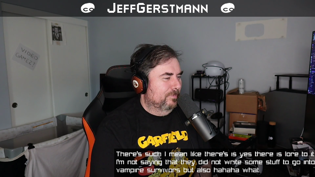 Jeff reads the quote from 'Vampire Survivors' dev about the animated series