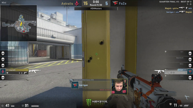 CSGO pro decides to go for a knife and gets punished for it