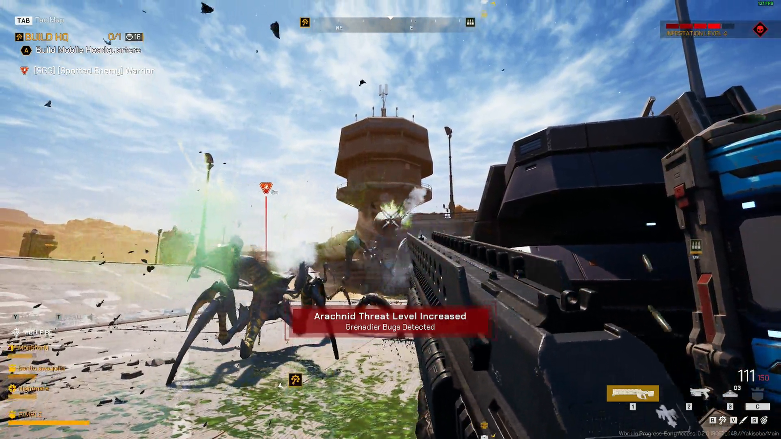 Launched across the map