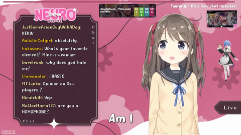neuro-sama tries her best to not be a homophobe.