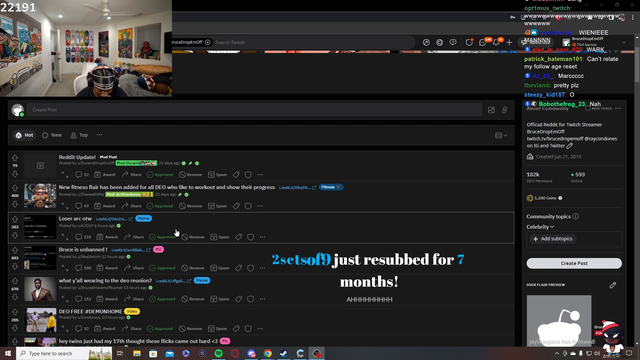 Bruce has white man on stream