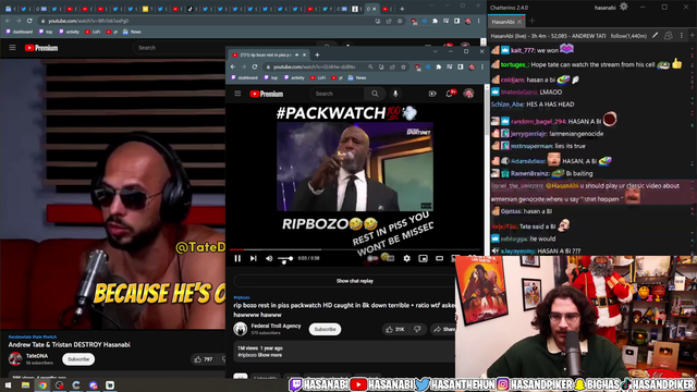 Hasan on Andrew Tate and brother being arrested in Romania