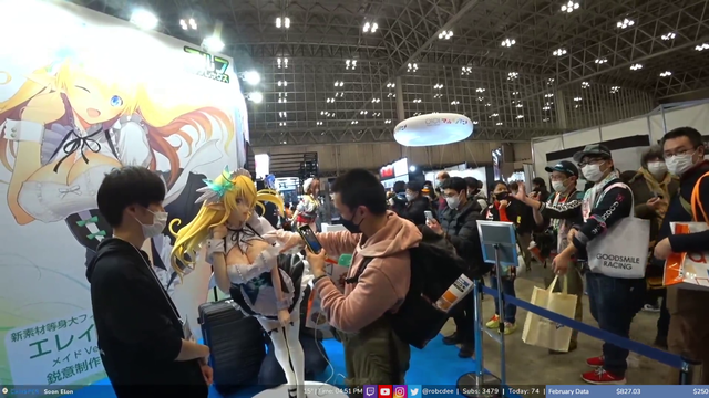 "shameless" or just testing the Silicone ? .. at Wonder Festival