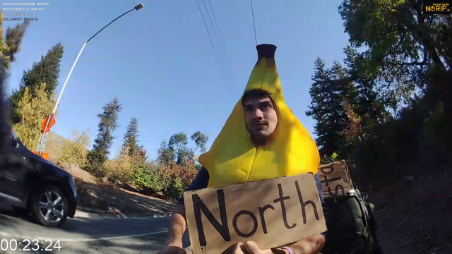 Asking a hitch-hiking banana where to find crystal meth