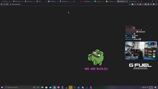 Boolin hits the corner on stream