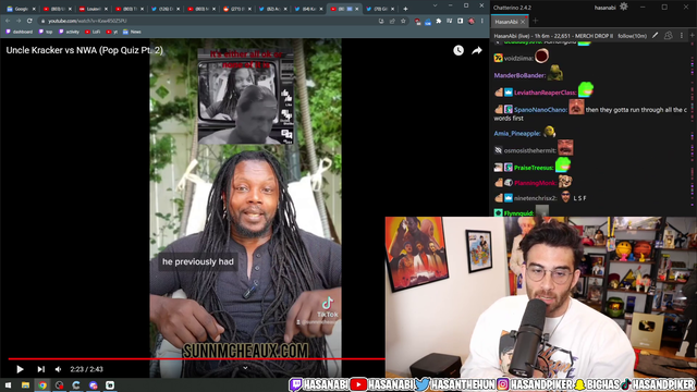 Hasan compares people against anti white slurs to N*zi’s and says they are “fragile”