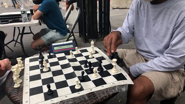 Hans' opponent attempts a 5Head move