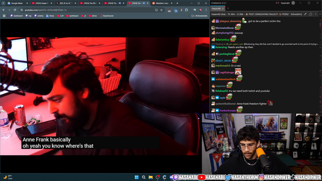 Hasan's unhinged reaction to Mutahar video about him