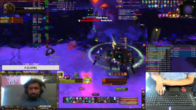Disabled streamer plays World of Warcraft and kills Mythic N'zoth with a handcam