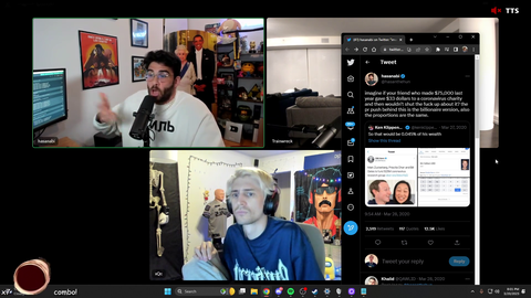 Hasan gets angry that the the whole conversation is one sided