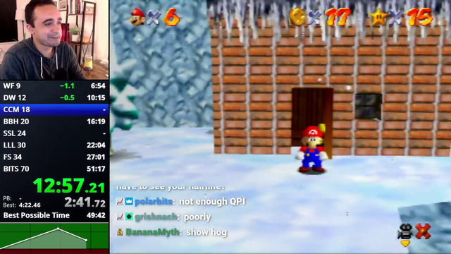 Balding SM64 Runner lets his chat have it.