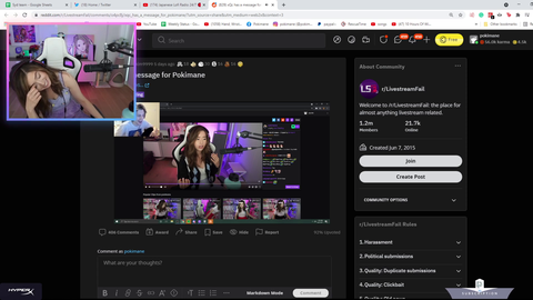 Pokimane responds to xQc