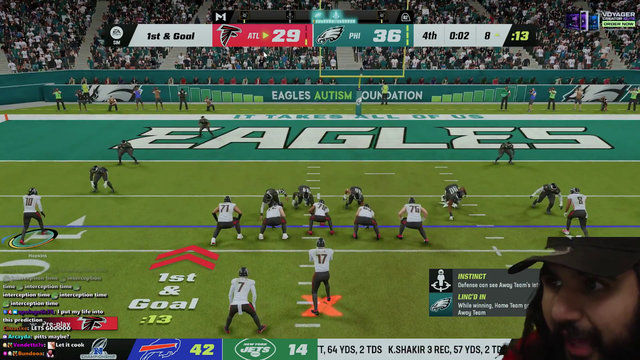 Esfand with two seconds left for a Super Bowl chance!