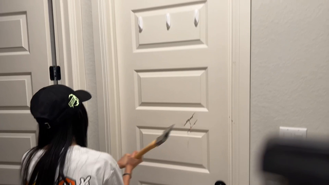 Nat breaks down door