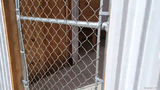 Maya shows enclosure she raised money to build